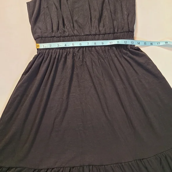 Zaful Black Sleeveless Comfy Layered Maxi Dress NWT Medium - Picture 9 of 11